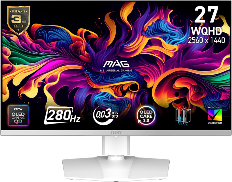 MSI Monitor MSI MAG 272QPW QD OLED X28 2560 x 1440 (WQHD) 280 Hz(0 ms/Monitor MSI MAG 272QPW QD OLED X28 2560 x 1440 (WQHD) 280 Hz)