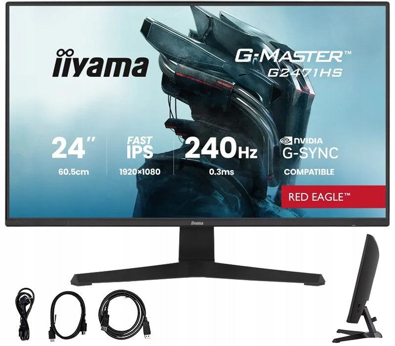 iiyama Monitor 24 iiyama G-Master G2471HS-B1 FHD IPS LED 240Hz 0,4ms HDMI DP HDR(23/Monitor 24 iiyama G-Master G2471HS-B1 FHD IPS LED 240Hz 0)
