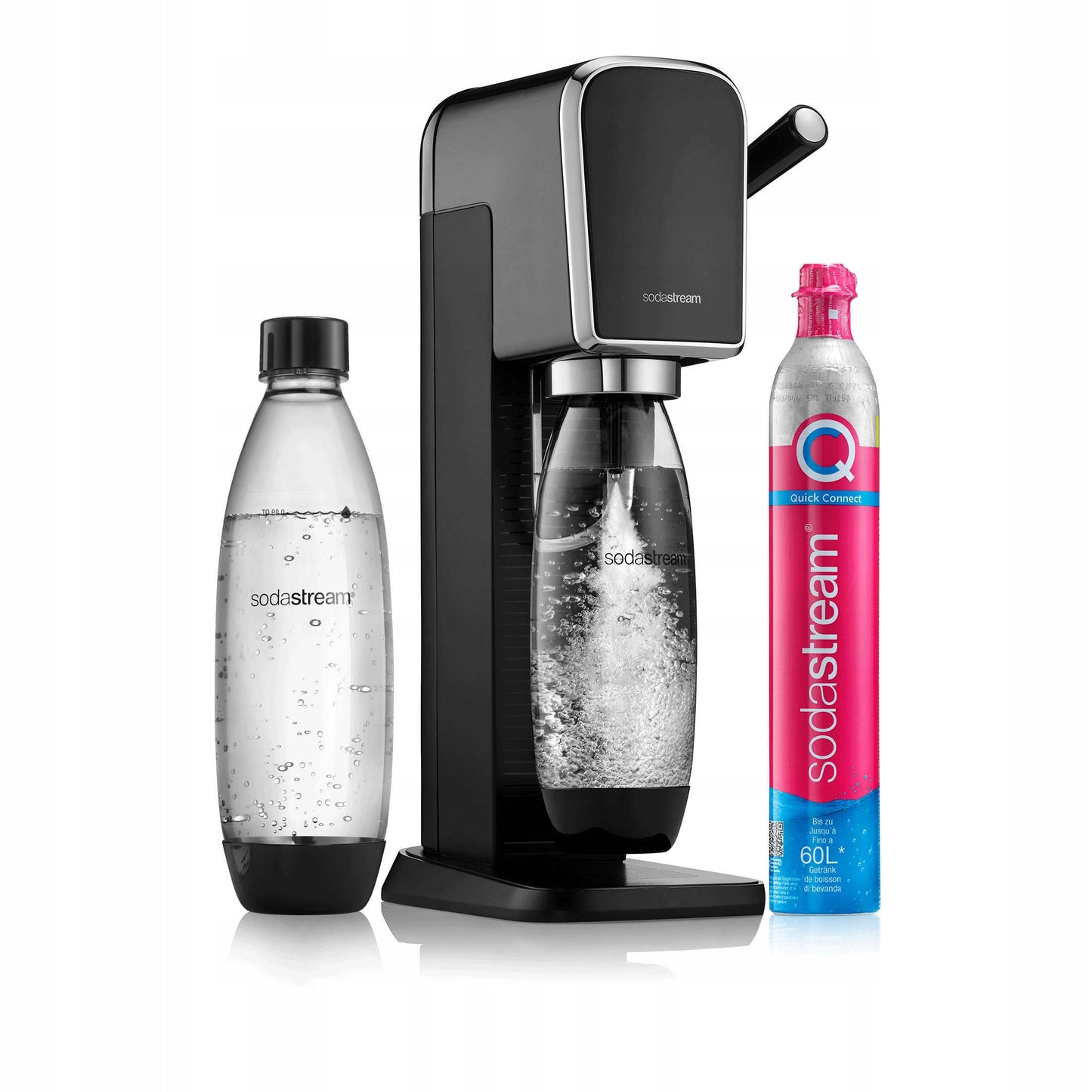 Saturator Soda Stream Art czarny 1 butelka(1 000 ml/Saturator Soda Stream Art czarny 1 butelka)