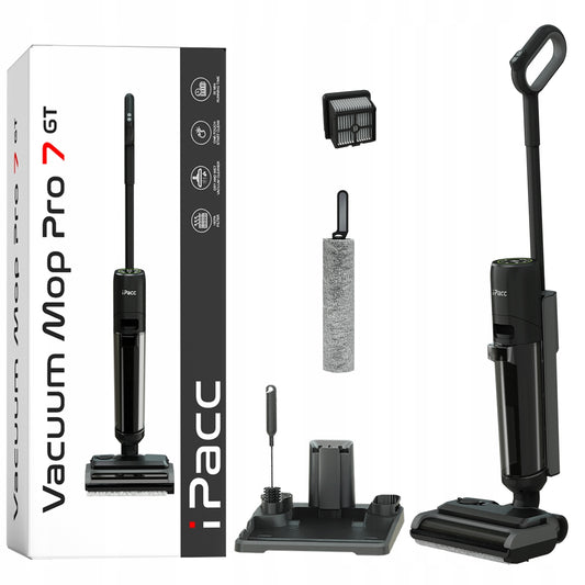 Mop elektryczny iPacc Vacuum Mop Pro 7 GT odkurza i zmywa jednocześnie