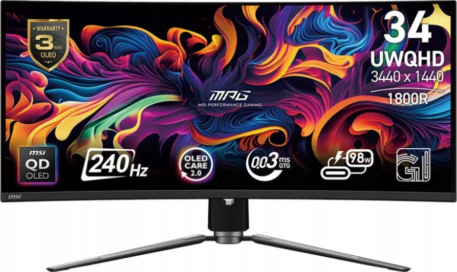 MSI Monitor MSI MPG 341CQPX QD OLED 3440 x 1440 (UWQHD) 240 Hz(Monitor MSI MPG 341CQPX QD OLED 3440 x 1440 (UWQHD) 240 Hz)