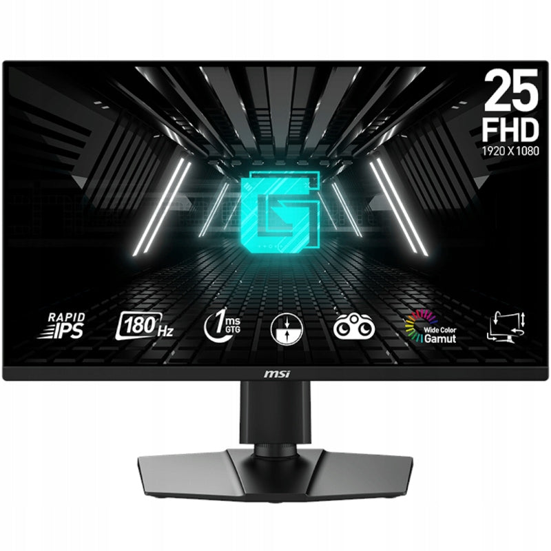 MSI Monitor 24,5 MSI G255PF E2 | 1920x1080 (FullHD) | Rapid IPS | 180Hz | 1ms(23/1 ms/Monitor 24)