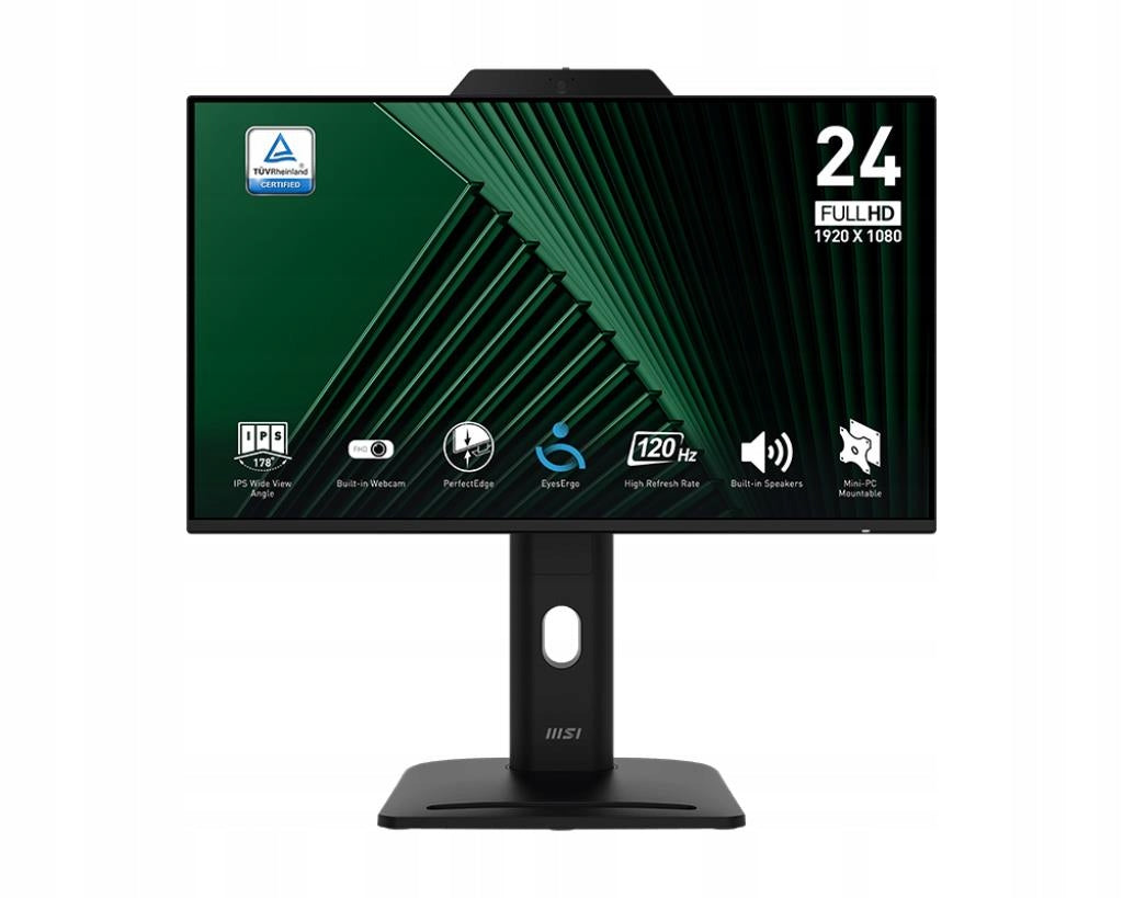 MSI MSI Monitor 23.8 PRO MP242PMG FHD VGA HDMI DP 120Hz Kamera Pivot Głośniki
