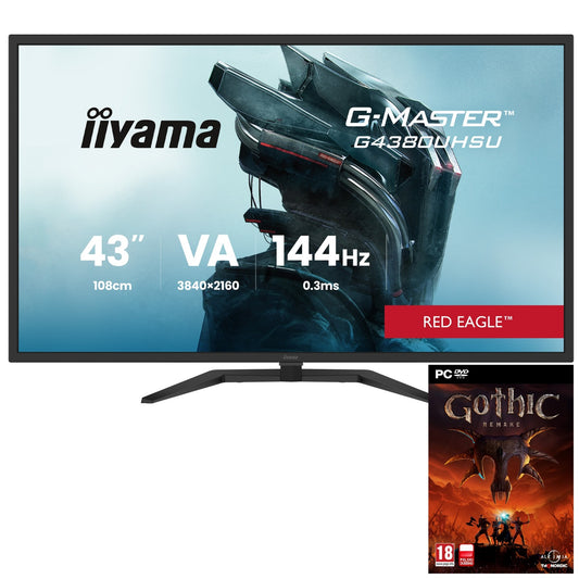 iiyama Monitor 43 iiyama G-Master G4380UHSU-B2 4K VA 0,3ms 144Hz + Gothic Remake(31/Monitor 43 iiyama G-Master G4380UHSU-B2 4K VA 0)