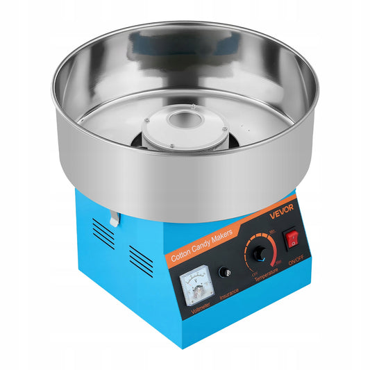 VEVOR Maszyna Do Waty Cukrowej 1000W Z Wbudowany Termostat Niebieska(VEVOR Maszyna Do Waty Cukrowej 1000W Z Wbudowany Termostat Niebieska)