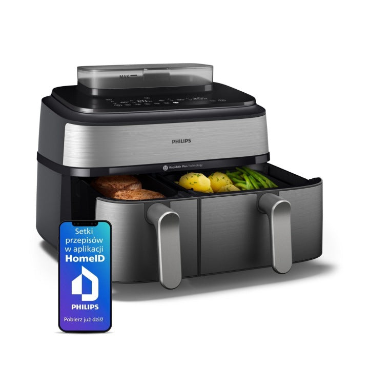 Philips FRYTKOWNICA BEZTŁUSZCZOWA PHILIPS AirFryer Ovi Dual NA555/00 2750W 9L(FRYTKOWNICA BEZTŁUSZCZOWA PHILIPS AirFryer Ovi Dual NA555/00 2750W 9L')