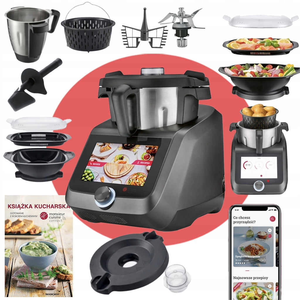 ROBOT KUCHENNY LIDLOMIX MONSIEUR CUISINE SMART ANTRACYTOWY 2026 26 + Wi-Fi(ROBOT KUCHENNY LIDLOMIX MONSIEUR CUISINE SMART ANTRACYTOWY 2026 26 + Wi-Fi)